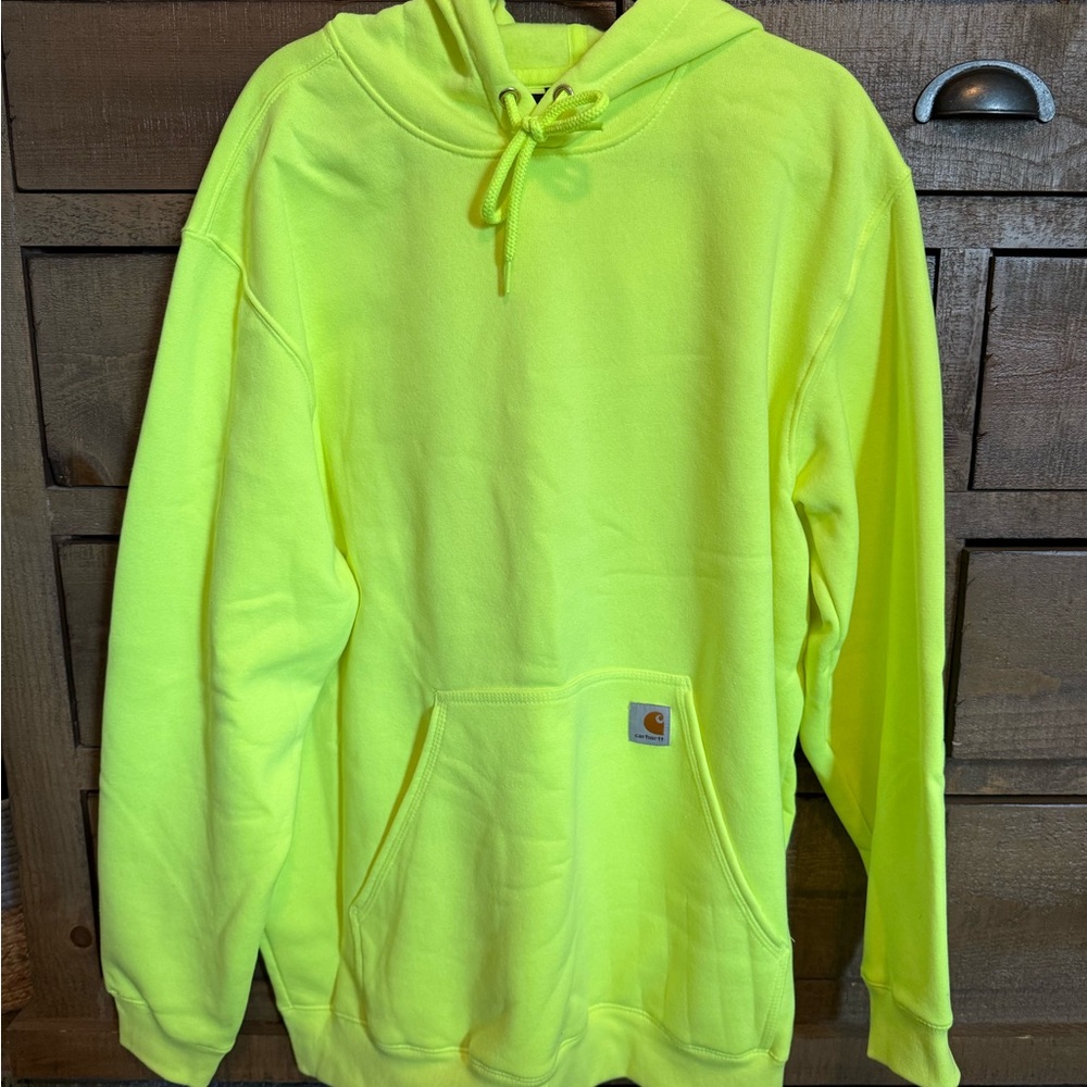 Carhartt Men's Bright Yellow Hoodie